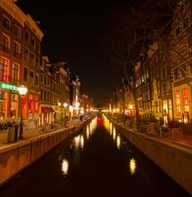 Amsterdam at night