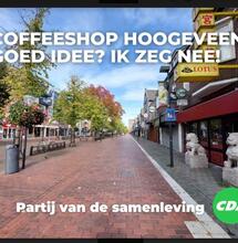 CDA start petitie tegen komst coffeeshop Hoogeveen