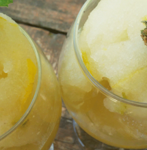 Sorbete de limón cannábico helado, pero sin leche