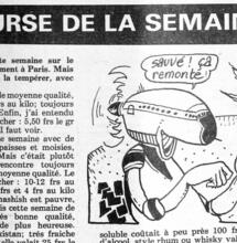 1977 : publication des cours du cannabis dans le journal Libération