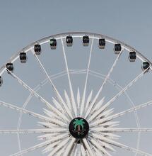 Ferris Wheel in the California dessert. 