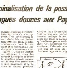1976 : Autorisation des coffeeshops aux Pays-Bas