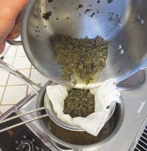 konopné máslo výroba