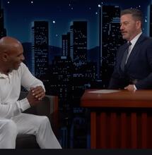 Mike Tyson charla con Jimmy Kimmel sobre su nueva vida