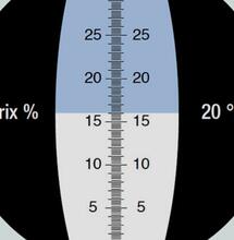 Refraktometr i skala Brixa
