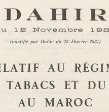 24 Avril 1954, fermeture de la Régie des Kifs et Tabacs