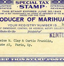 2 août 1937, le Marihuana Tax Act