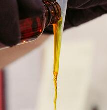 syrup sipping from the bottle. 