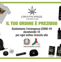 Crystalweed per la Protezione Civile: l'iniziativa benefica
