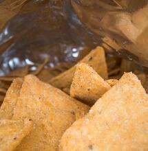 inside the bag of chips.