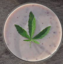 Recetas de aceite de coco y leche cannábicos.