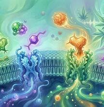 Los terpenos activan los receptores cannabinoides