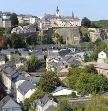 Beautiful sight of the City of Luxembourg.