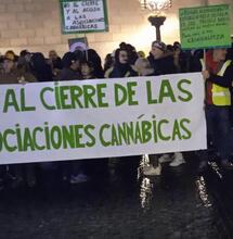 Protesta en Barcelona para defender asoc. cannábicas
