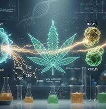 The Evolutionary Origin of THC and CBD Revealed