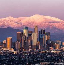 Winter shot of Los Angeles.