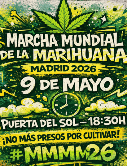 Marcha Mundial de la Marihuana en Madrid 2026
