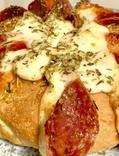 Roulés de pizza à la thomato sauce de Betty