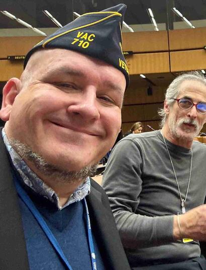 Portrait d'Étienne Fontán, vétéran et militant du cannabis