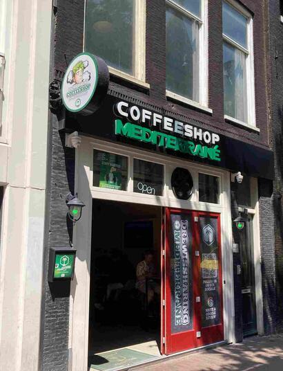 Coffeeshop, centrum Amsterdam