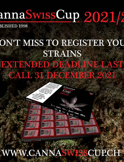 Inscription CannaSwissCup 2021/22 – LAST CALL!