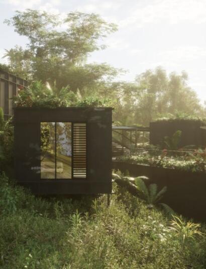 Efron is constructing a home almost entirely out of sustainable hemp