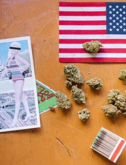 cali flag, pic and weed