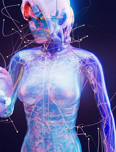 ilustración de cuerpo humano feminino haciendo ejercicio 