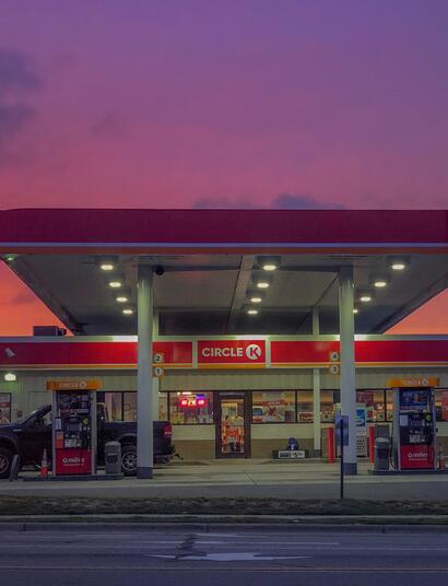 gas station