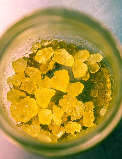 live resin koncentrát z konopí