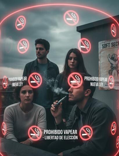 Nueva Ley Antitabaco 2025 que prohíbe fumar en terrazas y espacios públicos, impactando al sector del CBD y los clubes de fumadores al restringir libertades y ventas.