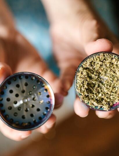 Picador, grinder, morrugador o picachu de cannabis.