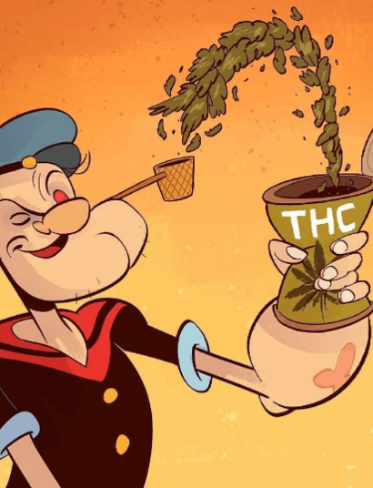 ¿Qué comía Popeye espinaca o Marihuana?