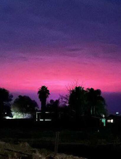 purple sky
