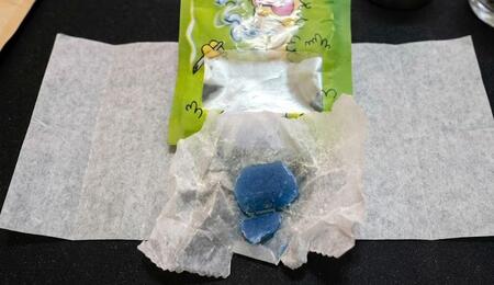 blauwe hasj