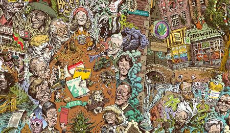 The Grand History of Cannabis : les fresques cannabiques de Mossy Giant 