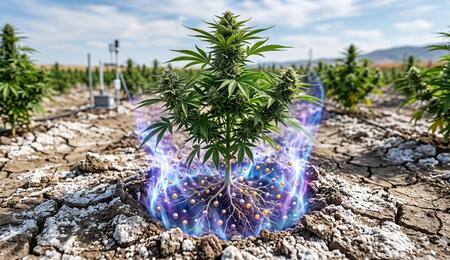 Illustration de planta de cáñamo 