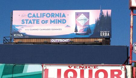 Cannabis billboards in Californië