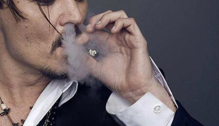 Johnny Depp Smoking