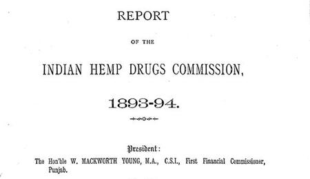 1893-1894 : Hemp Drugs Commission