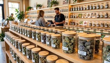 Illustration de dispensario de Cannabis 