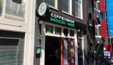 Coffeeshop, centrum Amsterdam