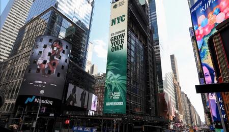 Royal Queen Seeds Takeover Times Square Billboard for 4/20