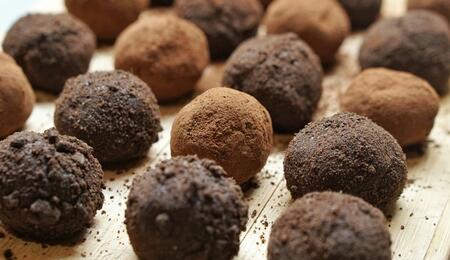 trufas de chocolate