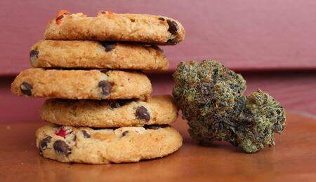 Cookies along with a chunk of weed. 