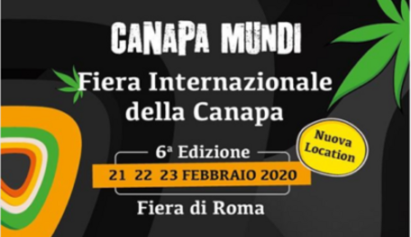 Canapa Mundi 2020. Dal 21 al 23 Febbraio a Roma