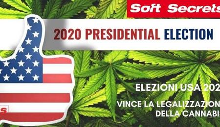 Elezioni USA 2020, vince la legalizzazione della cannabis