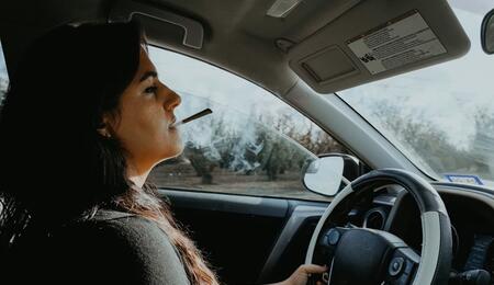 guidare, fumare, pericolo, studio