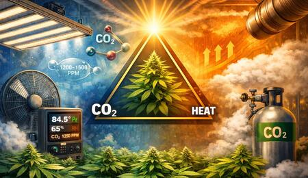 This guide shows how to use LED lights, climate control systems, CO₂ support, and healthy plants in an indoor grow room