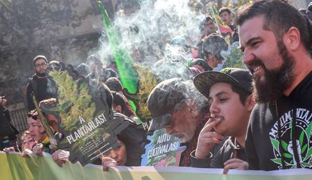 Marcha de la Marihuana en Chile. Foto: Jeremy Garrido.